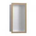Настенная ниша с рамкой Hansgrohe XtraStoris Individual 30x15х10 см, нержавеющая сталь/матовая бронза (56094140) Скрытые ниши Hansgrohe