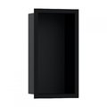 Настенная ниша с дизайнерской рамкой Hansgrohe XtraStoris Individual 30x15х10 см, черный матовый (56095670) Скрытые ниши Hansgrohe