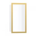 Настенная ниша с дизайнерской рамкой Hansgrohe XtraStoris Individual 30x15х10 см, белый матовый/золото (56096990) Скрытые ниши Hansgrohe