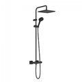 Душевая система с термостатом Hansgrohe Vernis Blend Showerpipe 240 1jet, черный матовый (26427670) Душевые стойки Хром