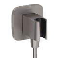 Шланговое подсоединение Hansgrohe FixFit Q, черный матовый хром (26887340) Hansgrohe Коллекция FixFit Q 