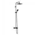 Душевая система с термостатом для ванны Hansgrohe Vernis Blend Showerpipe 240 1jet, черный матовый (26900670) Душевые стойки Черный матовый
