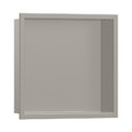 Настенная ниша с встроенной рамкой Hansgrohe XtraStoris Original, бетон (56061380) Скрытые ниши Hansgrohe