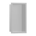 Настенная ниша со встроенной рамой Hansgrohe XtraStoris Original, 30x15х7 см, бетон (56092380) Скрытые ниши Hansgrohe