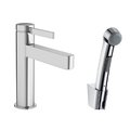 Смеситель для раковины Hansgrohe Finoris 110, с гигиеническим душем, хром (76210000) Для раковины Хром