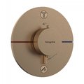 Термостатический смеситель на 2 потребителя Hansgrohe ShowerSelect Comfort S, бронза (15554140) Для ванны, Для душа Бронза