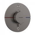 Термостатичний змішувач на 2 споживачі Hansgrohe ShowerSelect Comfort S, чорний матовий хром (15554340) Для ванни, Для душа Черный матовый хром