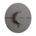 Термостатический смеситель Hansgrohe ShowerSelect Comfort S, черный матовый хром (15559340) Для ванны, Для душа Черный матовый хром