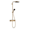 Душевая система с термостатом Hansgrohe Pulsify Showerpipe 260 1jet EcoSmart, бронза (24221140) Душевые стойки Бронза