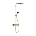 Душова система з термостатом Hansgrohe Pulsify Showerpipe 260мм, бронза (24220140) Душові стійки Бронза