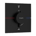 Термостатический смеситель на 2 потребителя Hansgrohe ShowerSelect Comfort E, черный матовый (15572670) Для ванны, Для душа Черный матовый