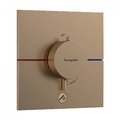 Термостатический смеситель Hansgrohe ShowerSelect Comfort E, 1 потребитель и дополнительный выход, бронза (15575140) Для ванны, Для душа Бронза