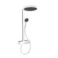 Душевая система с термостатом Hansgrohe Rainfinity 360 1jet с ShowerTablet 350, белый матовый (26853700) Душевые стойки Белый матовый