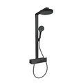Душевая система с термостатом Hansgrohe Rainfinity 250 1jet EcoSmart, черный матовый (28742670) Душевые стойки Черный матовый