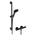 Душевой комплект Hansgrohe Pulsify Select S EcoSmart 65 см с термостатом Ecostat Element, черный матовый (24272670) Душевые комплекты (системы) Черный матовый