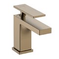 Змішувач для раковини Hansgrohe Tecturis E 80 CoolStart, із донним клапаном push-open, бронза (73004140) Для раковини Бронза