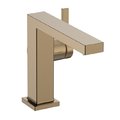 Смеситель для раковины Hansgrohe Tecturis E 110 Fine CoolStart, с донным клапаном push-open, бронза (73024140) Для раковины Бронза