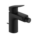 Смеситель для биде 100 Hansgrohe Logis, с донным клапаном, черный матовый (71200670) Для биде Черный матовый
