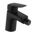 Смеситель для биде 70 Hansgrohe Logis, с донным клапаном, черный матовый (71204670) Для биде Черный матовый