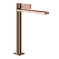 Змішувач для раковини Gessi Inverso Rigato, без донного клапана, Copper PVD (73504-030) Для раковини Медь PVD