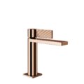 Змішувач для раковини Gessi Inverso Rigato, з донним клапаном, Copper PVD (73551-030) Для раковини Медь PVD