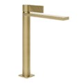 Смеситель для раковины Gessi Inverso Rigato, с донным клапаном "Stop&Go", Brass Brushed PVD (73553-727) Для раковины Матовая латунь PVD