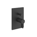 Смеситель на 2 позиции с переключателем Gessi Inverso Rigato, Matte Black (73579-299) Для ванны, Для душа Черный матовый
