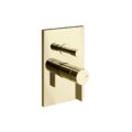 Смеситель на 2 позиции с переключателем Gessi Inverso Rigato, Brass PVD (73579-710) Для ванны, Для душа Латунь PVD