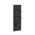Термостатический смеситель на 2 потребителя Gessi Inverso Rigato, Matte Black (43024-299) Для ванны, Для душа Черный матовый