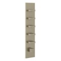 Термостатический смеситель на 5 потребителей Gessi Inverso Rigato, Finox Brushed Nickel (43030-149) Для ванны, Для душа Матовый никель