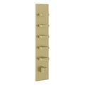 Термостатический смеситель на 5 потребителей Gessi Inverso Rigato, Brass Brushed PVD (43030-727) Для ванны, Для душа Матовая латунь PVD