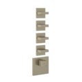 Термостатический смеситель на 4 потребителя Gessi Inverso Rigato, Finox Brushed Nickel (43218-149) Для ванны, Для душа Матовый никель