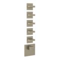 Термостатический смеситель на 5 потребителей Gessi Inverso Rigato, Finox Brushed Nickel (43220-149) Для ванны, Для душа Матовый никель