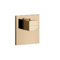 Термостатический смеситель для душа Gessi Inverso Rigato, Warm Bronze PVD (43252-735) Для ванны, Для душа Бронза PVD