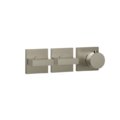 Термостатичний змішувач на 2 споживача Gessi Inverso Rigato, Finox Brushed Nickel (44334-149) Для ванни, Для душа Матовий нікель