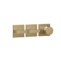 Термостатичний змішувач на 2 споживачі Gessi Inverso Rigato, Warm Bronze Br. PVD (44334-726) Для ванни, Для душа Матовая бронза PVD