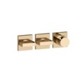 Термостатический смеситель на 2 потребителя Gessi Inverso Rigato, Warm Bronze PVD (44334-735) Для ванны, Для душа Бронза PVD