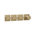 Термостатический смеситель на 3 потребителя Gessi Inverso Rigato, Warm Bronze Br. PVD (44336-726) Для ванны, Для душа Матовая бронза PVD