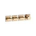 Термостатический смеситель на 3 потребителя Gessi Inverso Rigato, Warm Bronze PVD (44336-735) Для ванны, Для душа Бронза PVD