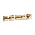 Термостатический смеситель на 4 потребителя Gessi Inverso Rigato, Warm Bronze PVD (44338-735) Для ванны, Для душа Бронза PVD