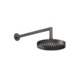 Верхний душ Ø218 мм с душевым кронштейном Gessi Inverso Rigato, Black Metal Br. PVD (63448-707) Верхние души Черный матовый металлик PVD