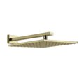 Верхний душ 300х300 мм с душевым кронштейном Gessi Inverso Rigato, Brass PVD (15185-710) Верхние души Латунь PVD