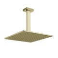 Верхний душ 300х300 мм с душевым кронштейном Gessi Inverso Rigato, Brass PVD (15186-710) Верхние души Латунь PVD
