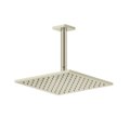 Потолочный верхний душ 250х250 мм с душевым кронштейном Gessi Inverso Rigato, Nickel PVD (59155-720) Верхние души Никель PVD