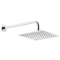 Верхний душ 250х250 мм с душевым кронштейном Gessi Inverso Rigato, Chrome (59158-031) Верхние души Хром