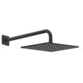 Верхній душ 250х250 мм із душовим кронштейном Gessi Inverso Rigato, Matte Black (59158-299) Верхні душі Чорний матовий