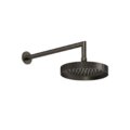 Верхний душ Ø218 мм с душевым кронштейном Gessi Inverso Rigato, Aged Bronze (63548-187) Верхние души Состаренная бронза