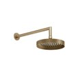 Верхний душ Ø218 мм с душевым кронштейном Gessi Inverso Rigato, Warm Bronze Br. PVD (63548-726) Верхние души Матовая бронза PVD