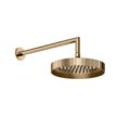 Верхний душ Ø218 мм с душевым кронштейном Gessi Inverso Rigato, Warm Bronze PVD (63548-735) Верхние души Бронза PVD