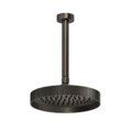 Верхній стельовий душ Ø218 мм з душовим кронштейном Gessi Inverso Rigato, Aged Bronze (63552-187) Верхні душі Состаренная бронза